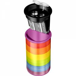 Ascutitoare Dubla cu Container KUM 1870 KM2 Magnesium Rainbow