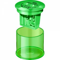 Ascutitoare Dubla cu Container KUM 218 T Color Combi Green