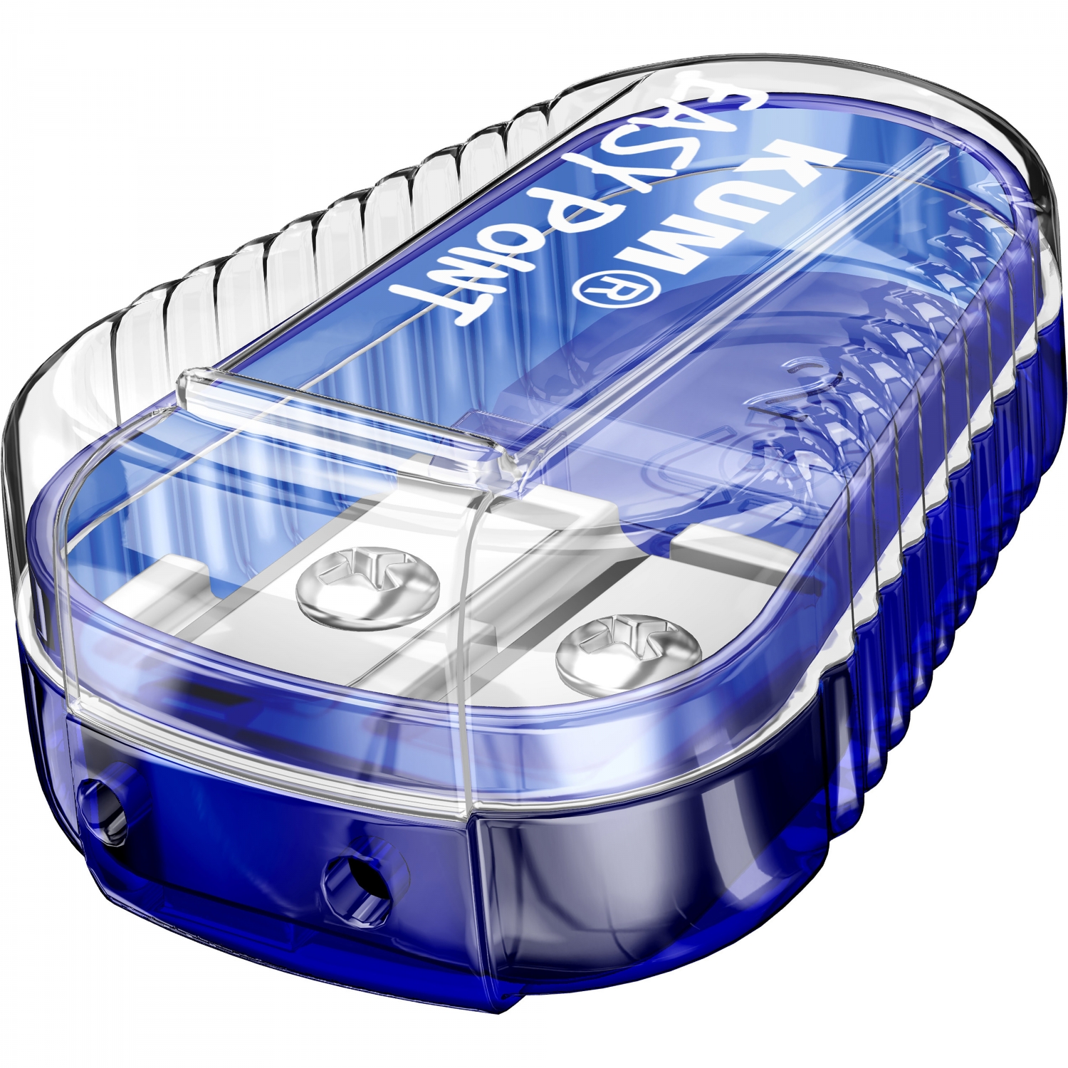 Imagine Produs Ascutitoare Dubla cu Container pentru mina 2 mm 3 mm KUM Easy Point Blister Blue