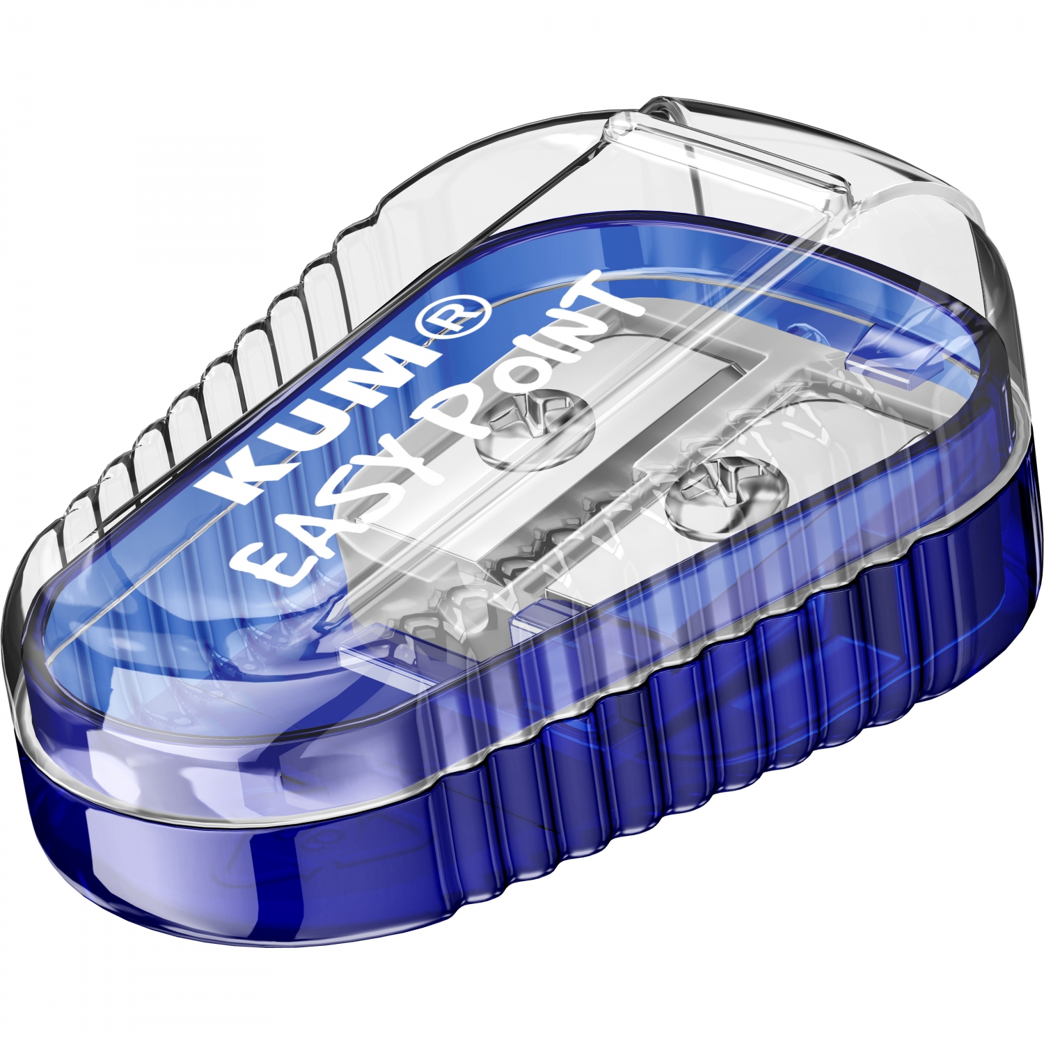 Imagine Produs Ascutitoare Dubla cu Container pentru mina 2 mm 3 mm KUM Easy Point Blister Blue