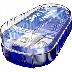 Ascutitoare Dubla cu Container pentru mina 2 mm 3 mm KUM Easy Point Blister Blue