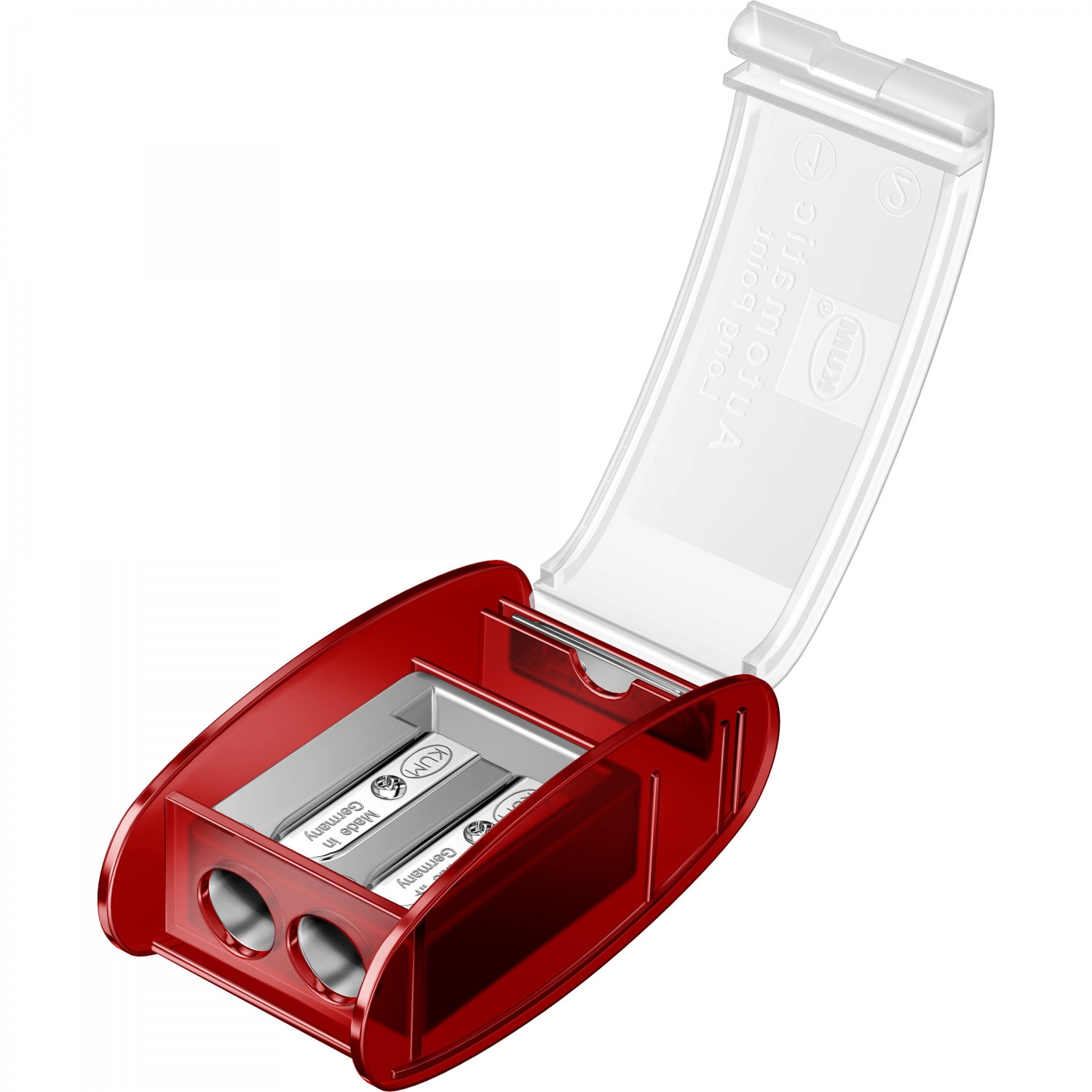 Imagine Produs Ascutitoare cu Container in 2 pasi KUM Automatic AS2 Long Point Red