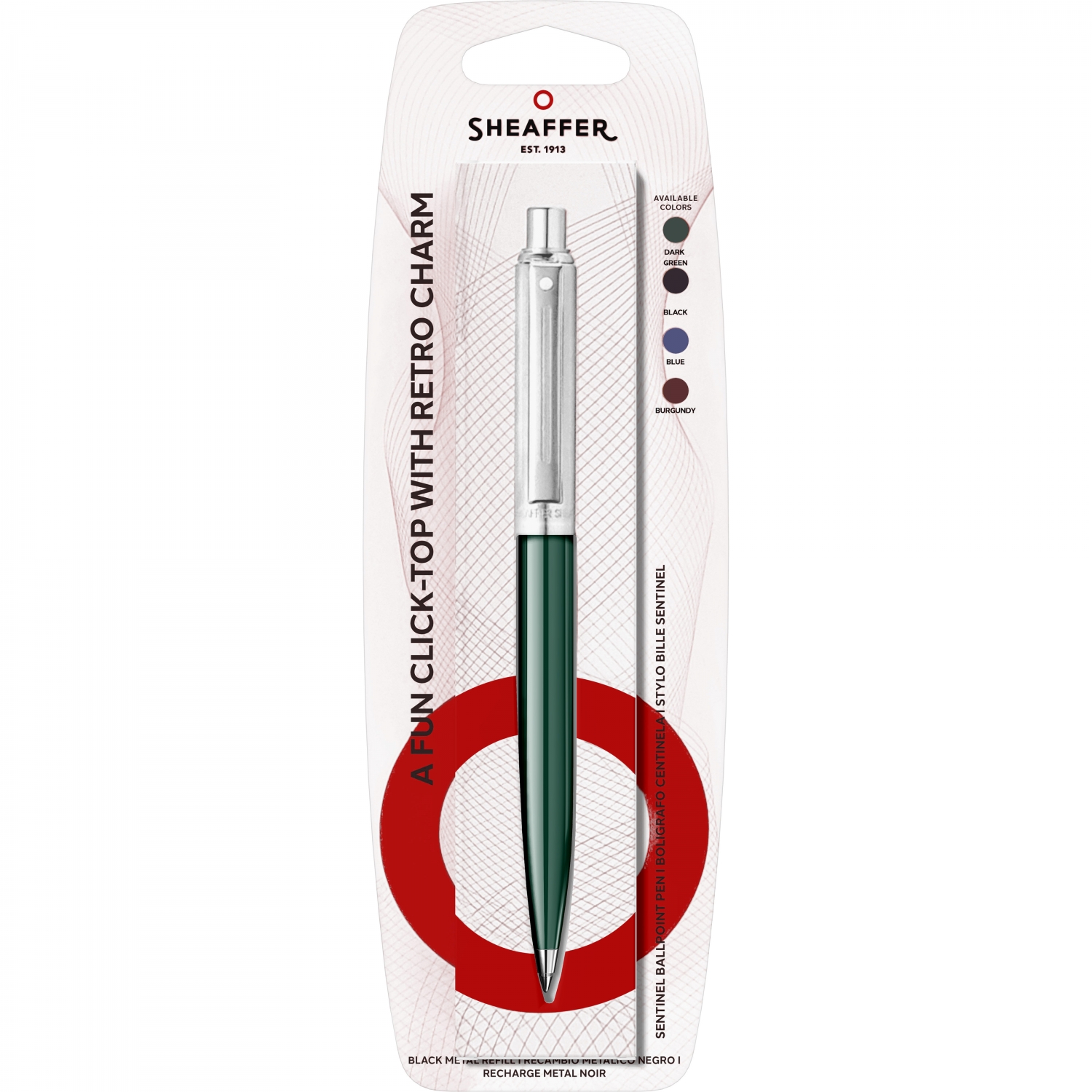 Imagine Produs Pix Sheaffer Sentinel Dark Green & Brush Chrome CT