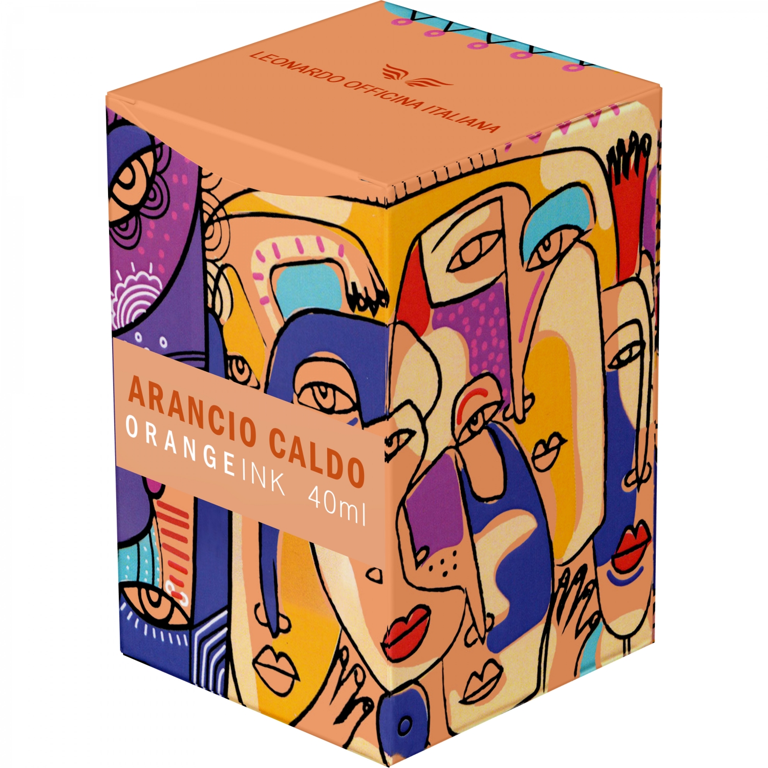 Imagine Produs Calimara Cerneala 40 ml Leonardo Art Arancio Caldo