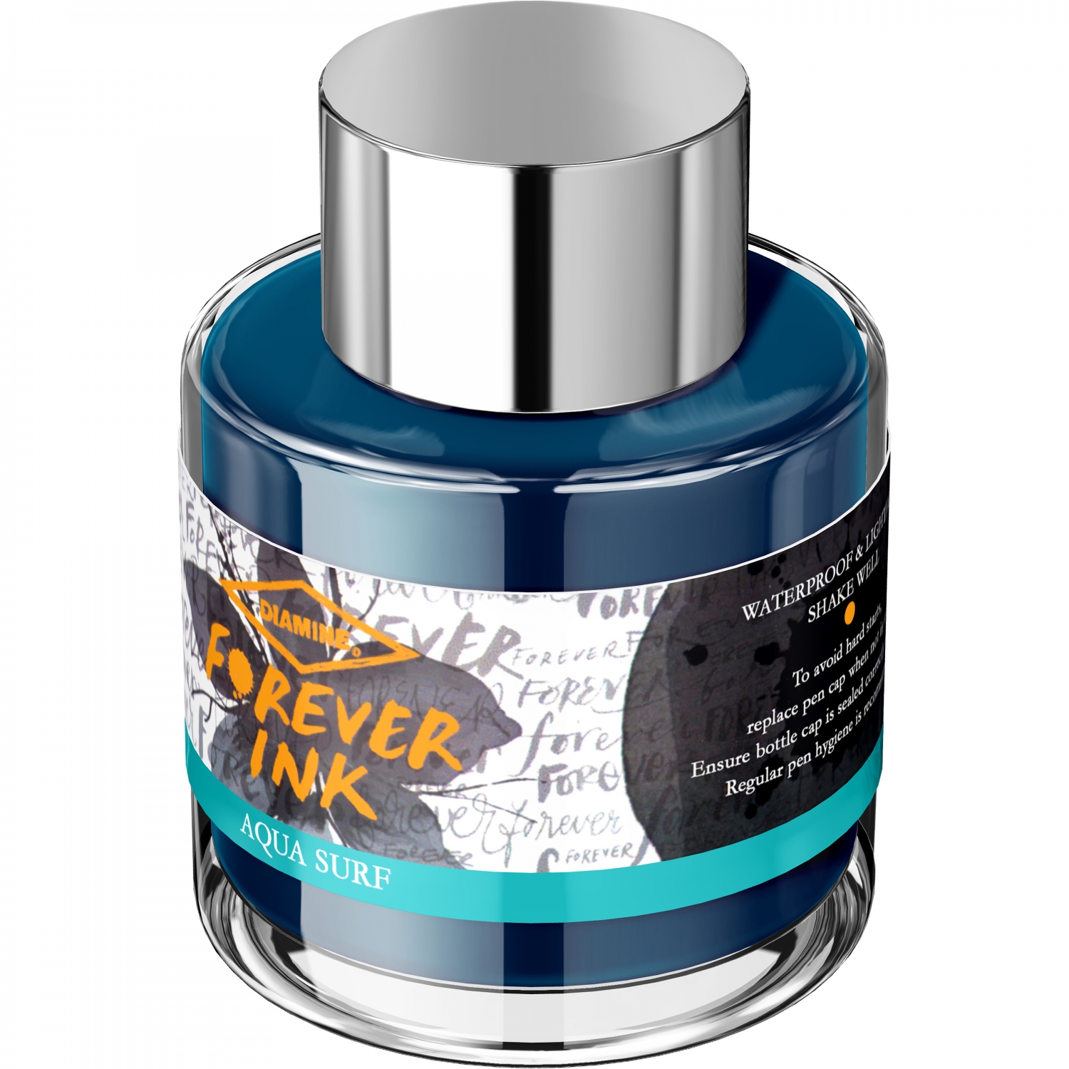Imagine Produs Calimara Cerneala 50 ml Diamine Forever Ink Aqua Surf