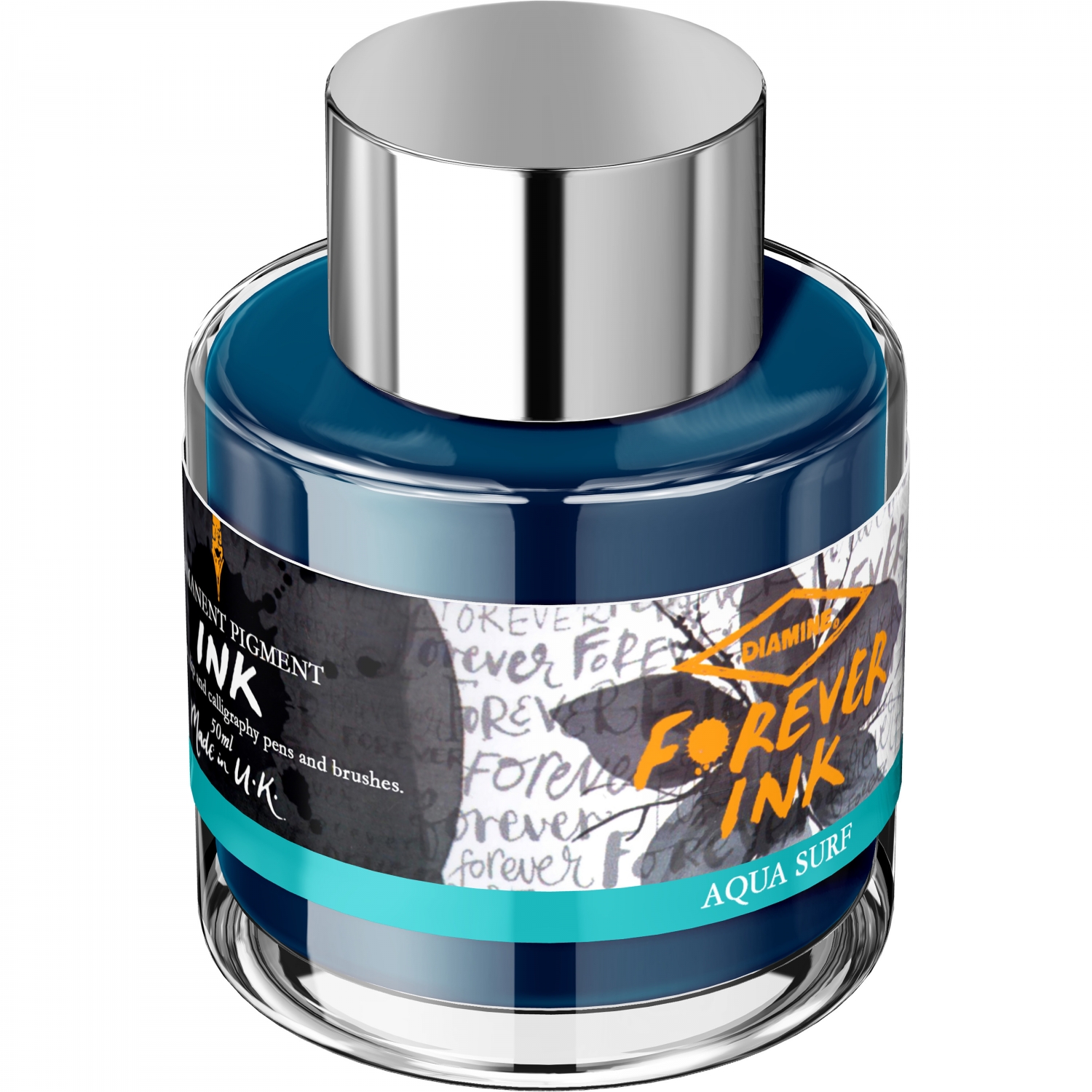 Imagine Produs Calimara Cerneala 50 ml Diamine Forever Ink Aqua Surf