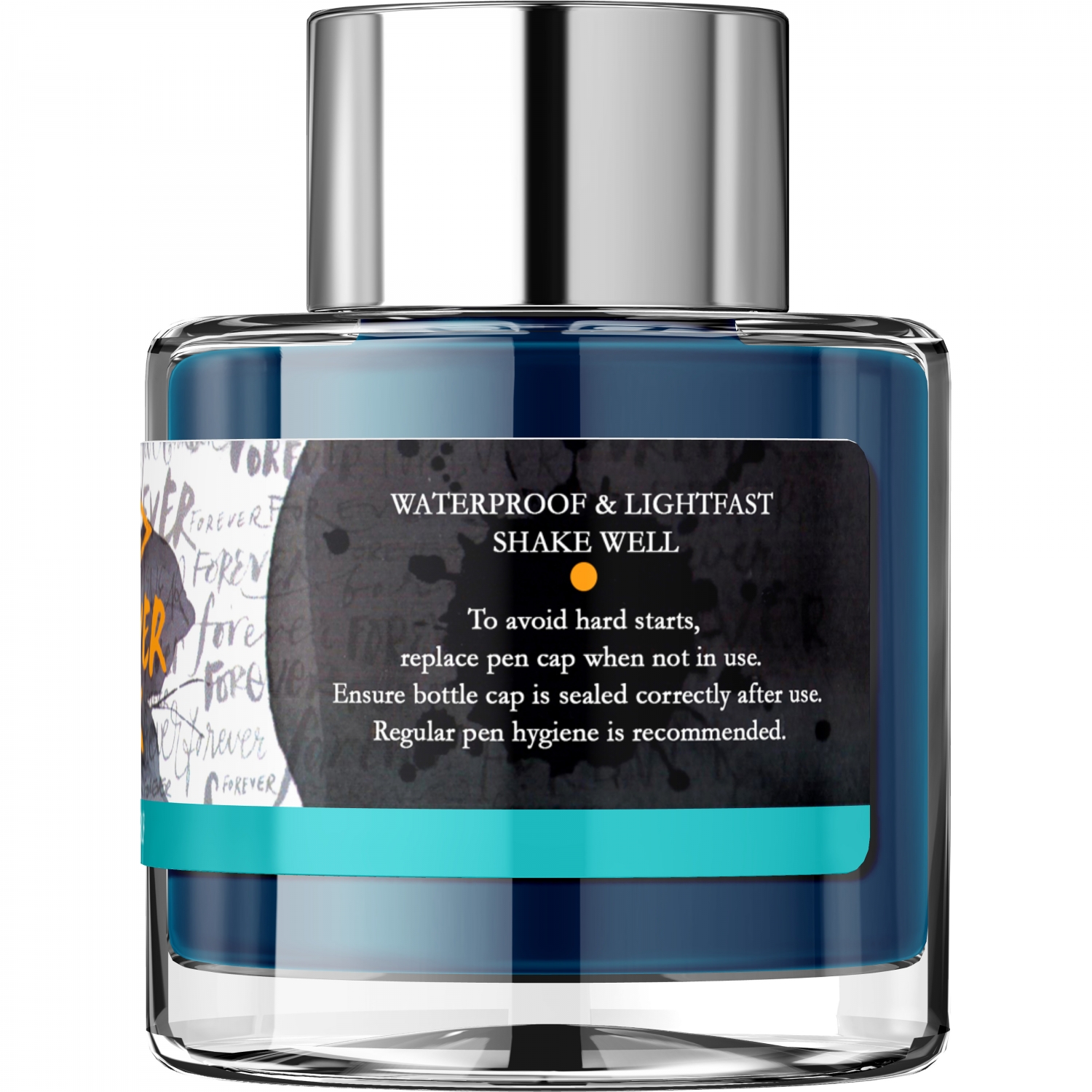 Imagine Produs Calimara Cerneala 50 ml Diamine Forever Ink Aqua Surf