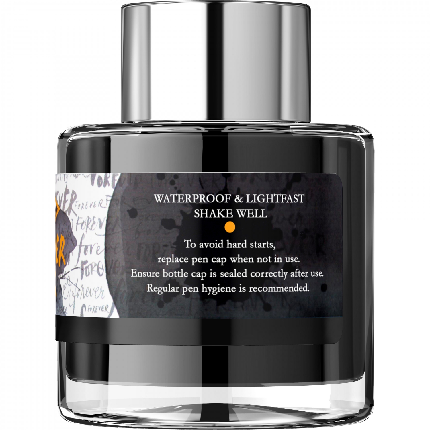 Imagine Produs Calimara Cerneala 50 ml Diamine Forever Ink Raven