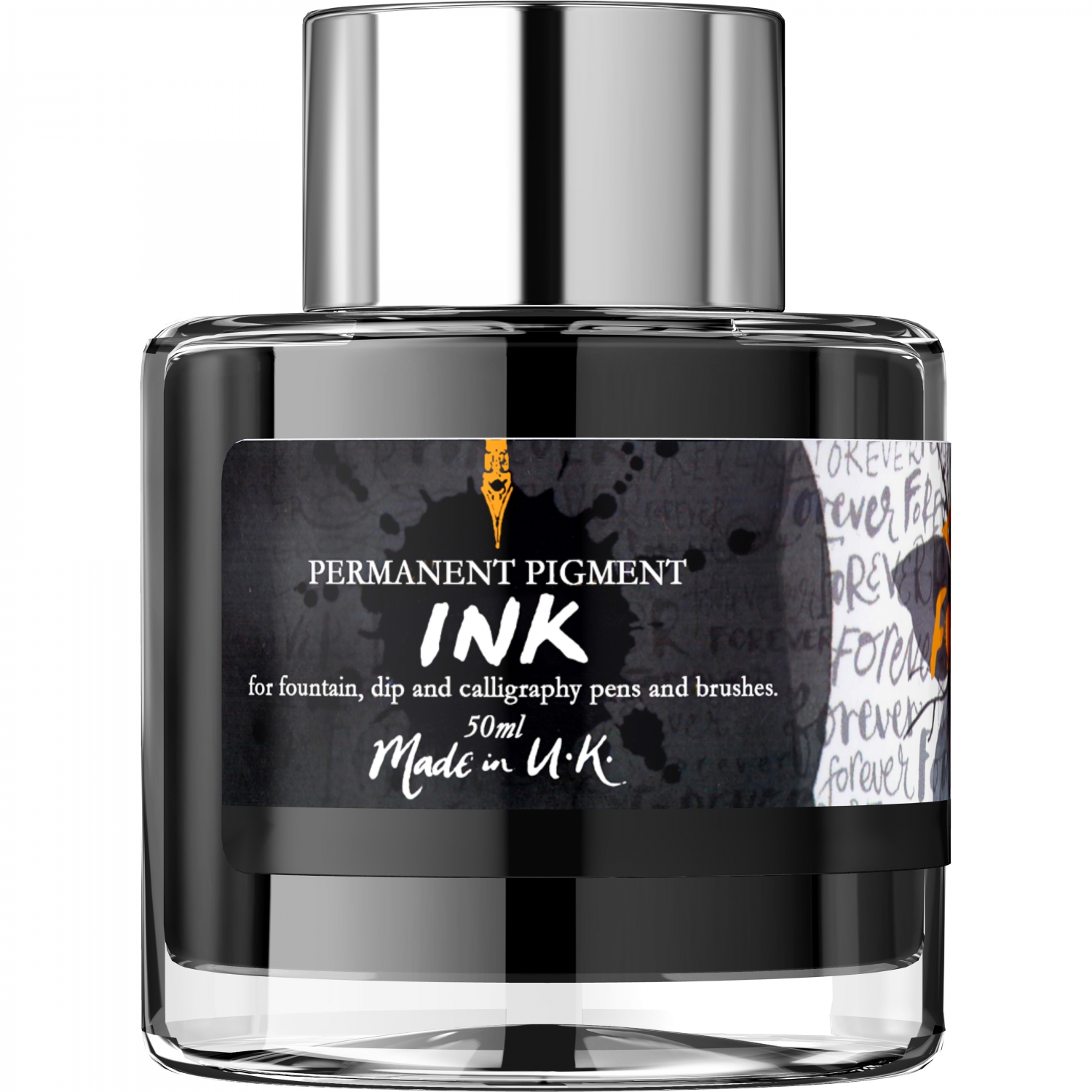 Imagine Produs Calimara Cerneala 50 ml Diamine Forever Ink Raven