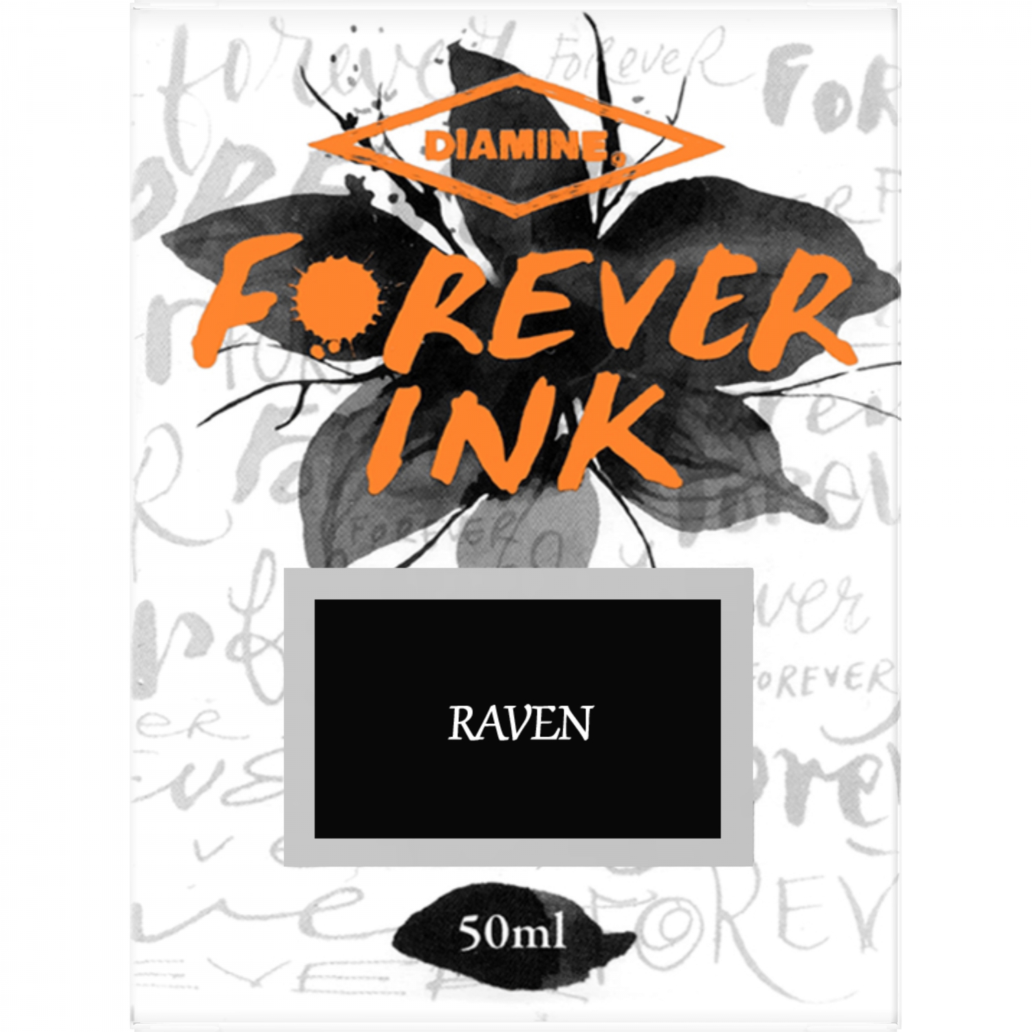 Imagine Produs Calimara Cerneala 50 ml Diamine Forever Ink Raven