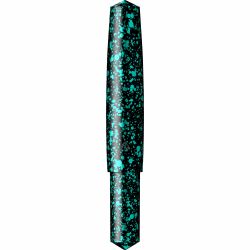 Stilou Gravitas Pocket Aluminium Teal Splash 0.5 F Nib