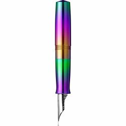Stilou Gravitas Dinkey Stainless Steel Rainbow 0.5 F Nib