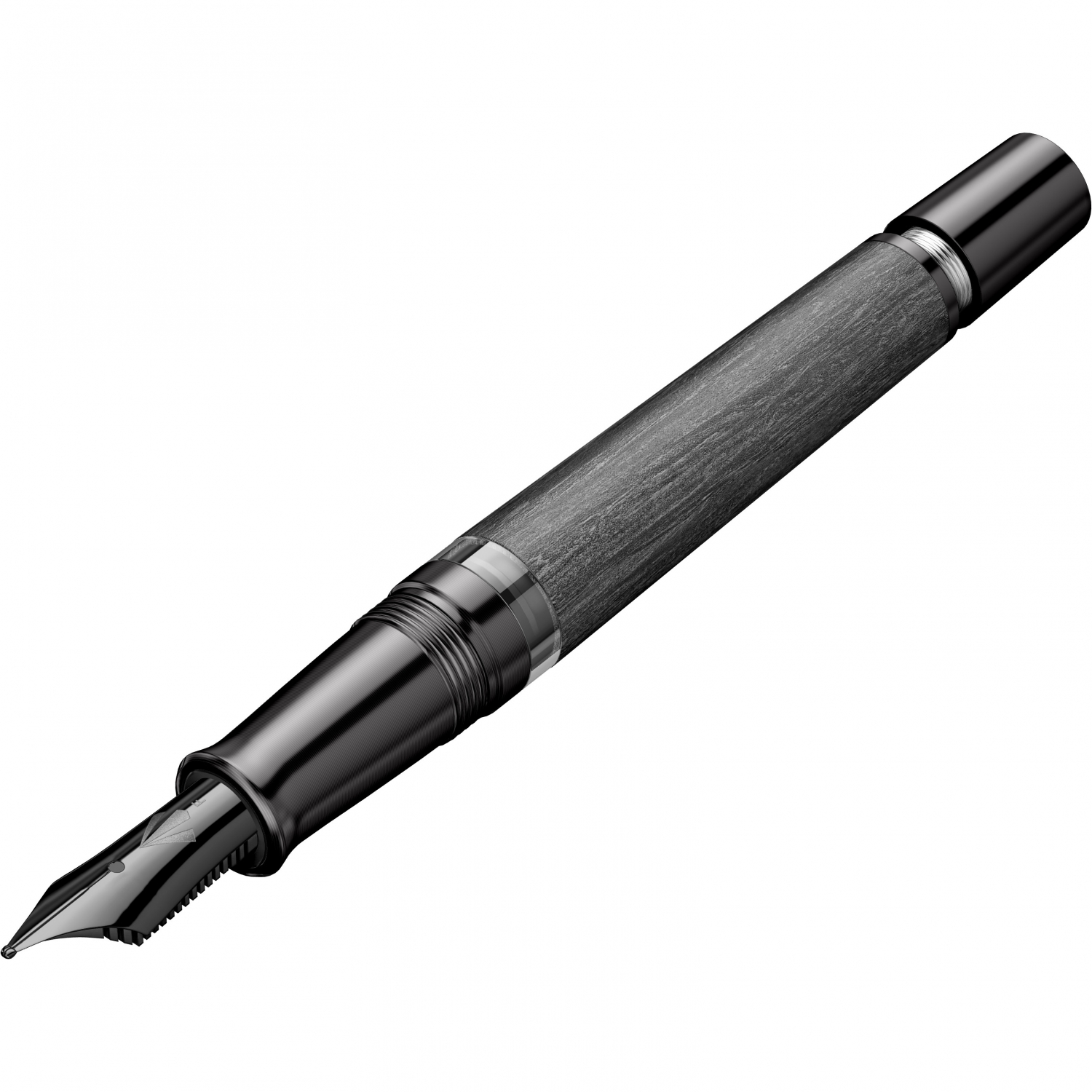 Imagine Produs Stilou Gravitas Piston Carbon Fiber Black 0.5 F Nib