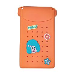 Mini Crossbody Bag Cu Magnet Acvila Magnezoo Colorjoy Portocalie