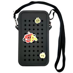 Mini Crossbody Bag Cu Fermoar Acvila Zipzoo Colorjoy Neagra