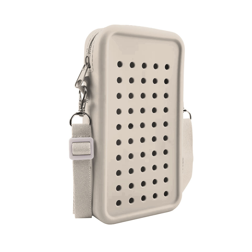 Imagine Produs Mini Crossbody Bag Cu Fermoar Acvila Zipzoo Colorjoy Crem