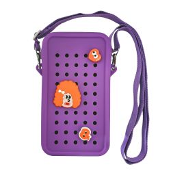 Mini Crossbody Bag Cu Fermoar Acvila Zipzoo Colorjoy Mov