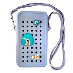 Mini Crossbody Bag Cu Fermoar Acvila Zipzoo Colorjoy Mov Deschis