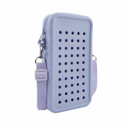 Mini Crossbody Bag Cu Fermoar Acvila Zipzoo Colorjoy Mov Deschis