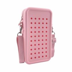 Mini Crossbody Bag Cu Fermoar Acvila Zipzoo Colorjoy Roz Pal