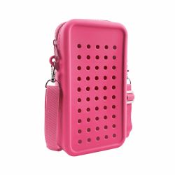 Mini Crossbody Bag Cu Fermoar Acvila Zipzoo Colorjoy Roz Intens