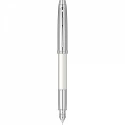 Stilou Sheaffer 100 Glossy White & Brushed Chrome CT