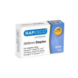 Capse Zincate 26-6 Rapesco Staples Set 1000 Buc