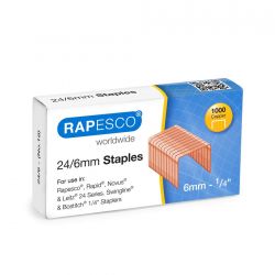Capse Cupru 24-6 Rapesco Staples Set 1000 Buc