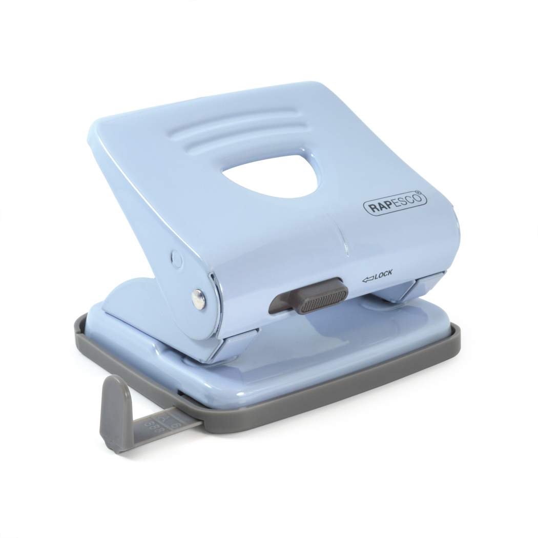 Imagine Produs Perforator 2 perforații 25 coli Rapesco 825 Powder Blue