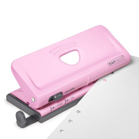 Imagine Produs Perforator 6 perforații 10 coli Rapesco Diary Candy Pink