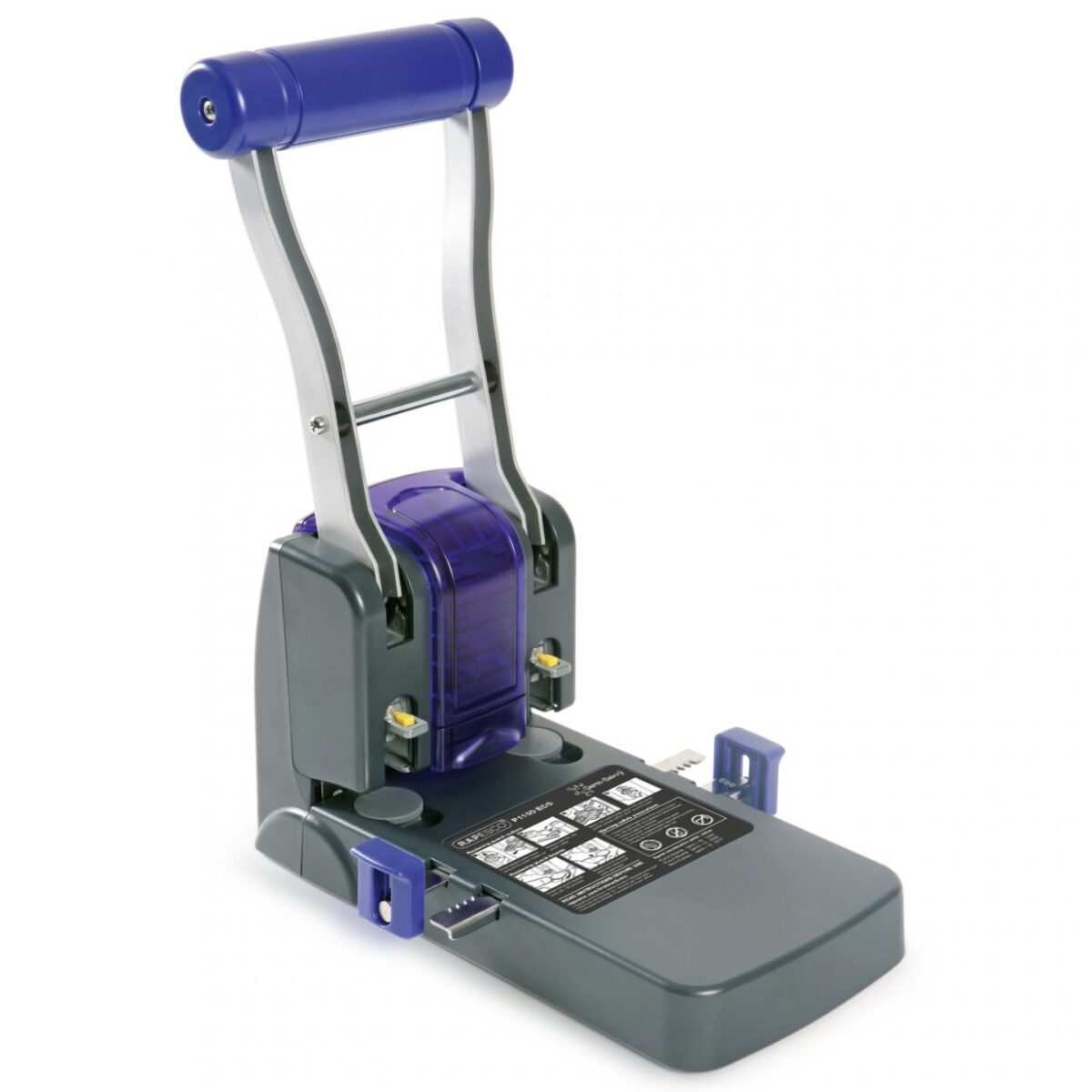 Imagine Produs Perforator 2 perforații 100 coli Rapesco ECO P1100 Germ Savvy Heavy Duty Black-Purple