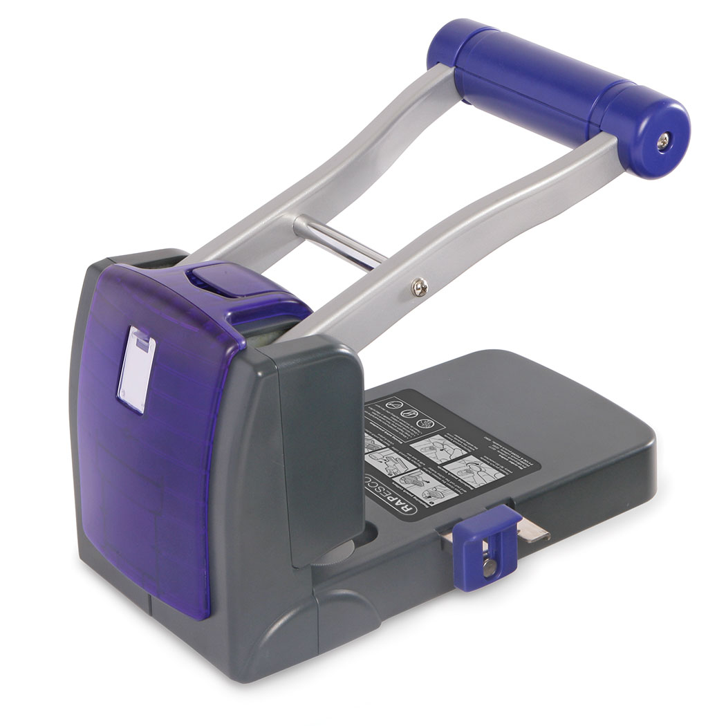 Imagine Produs Perforator 2 perforații 100 coli Rapesco ECO P1100 Germ Savvy Heavy Duty Black-Purple