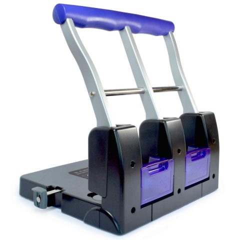 Imagine Produs Perforator 3 perforații 100 coli Rapesco ECO P3100 Heavy Duty Black-Purple