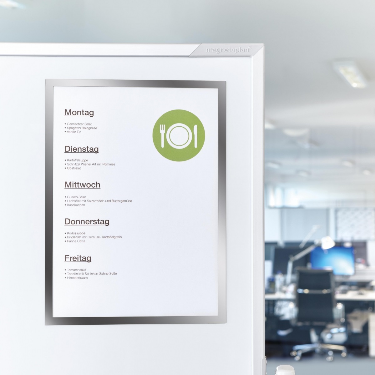 Imagine Produs Folie Magnetică A4 Magnetoplan Magnetofix Silver Set 5 bucăți