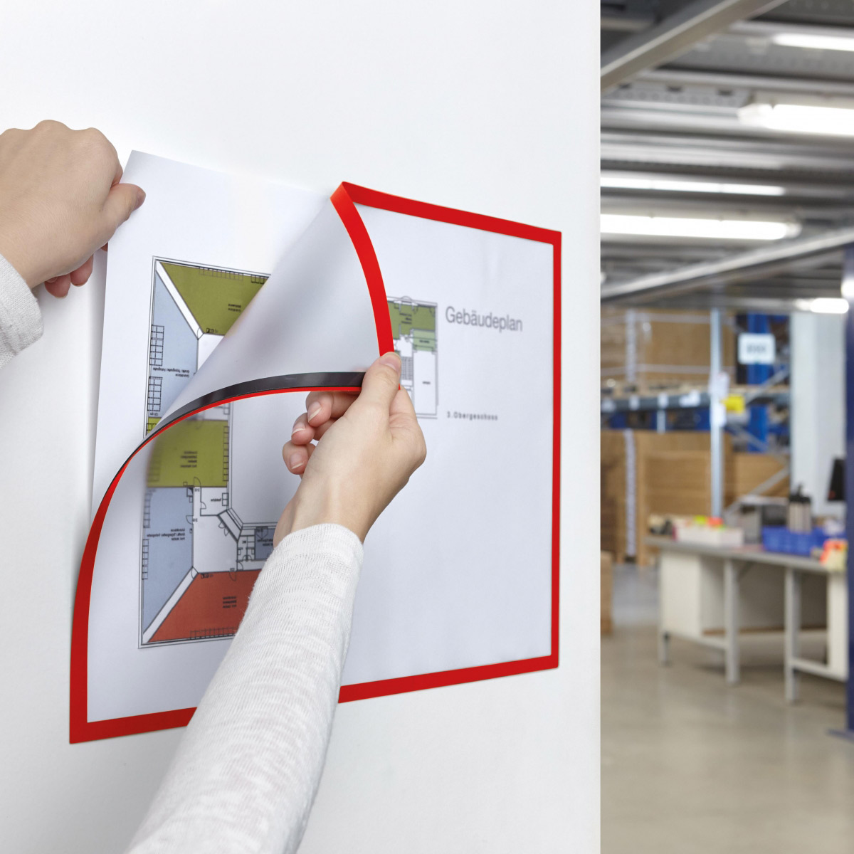 Imagine Produs Folie Magnetică A3 Magnetoplan Magnetofix Red Set 5 bucăți