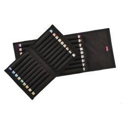 Etui Transotype SenseBag Wallet Black pentru 36 Instrumente de scris 