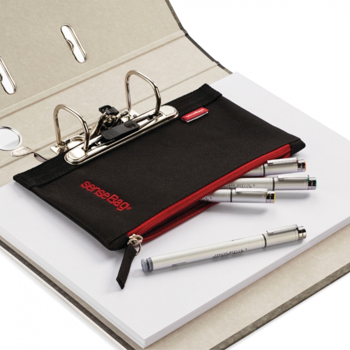 Imagine Produs Etui Transotype SenseBag Folder Case Black cu Perforații 