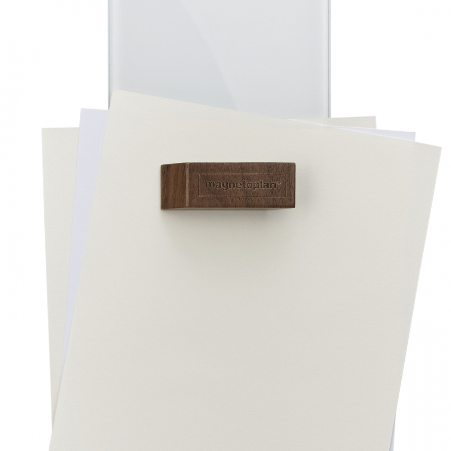 Imagine Produs Magneti 60 x 20 x 13 mm Magnetoplan Design Wood Set 4 Bucati Walnut