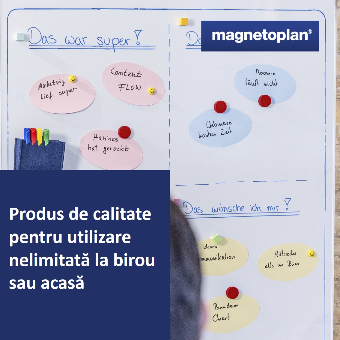 Imagine Produs Magneti 34 mm Magnetoplan Discofix Magnum Red Set 4 Bucati