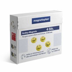 Magneti 40 mm Magnetoplan Smilies Set 4 Bucati