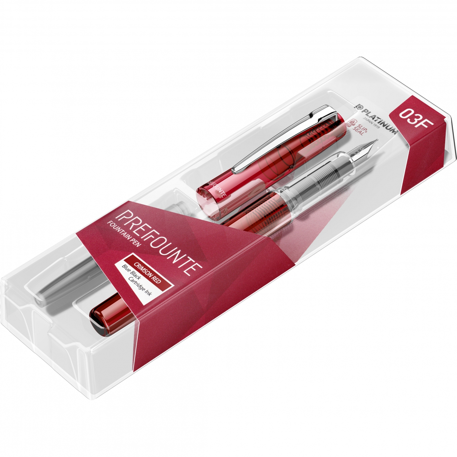 Imagine Produs Stilou Platinum Prefounte Crimson Red 0.3 F Nib