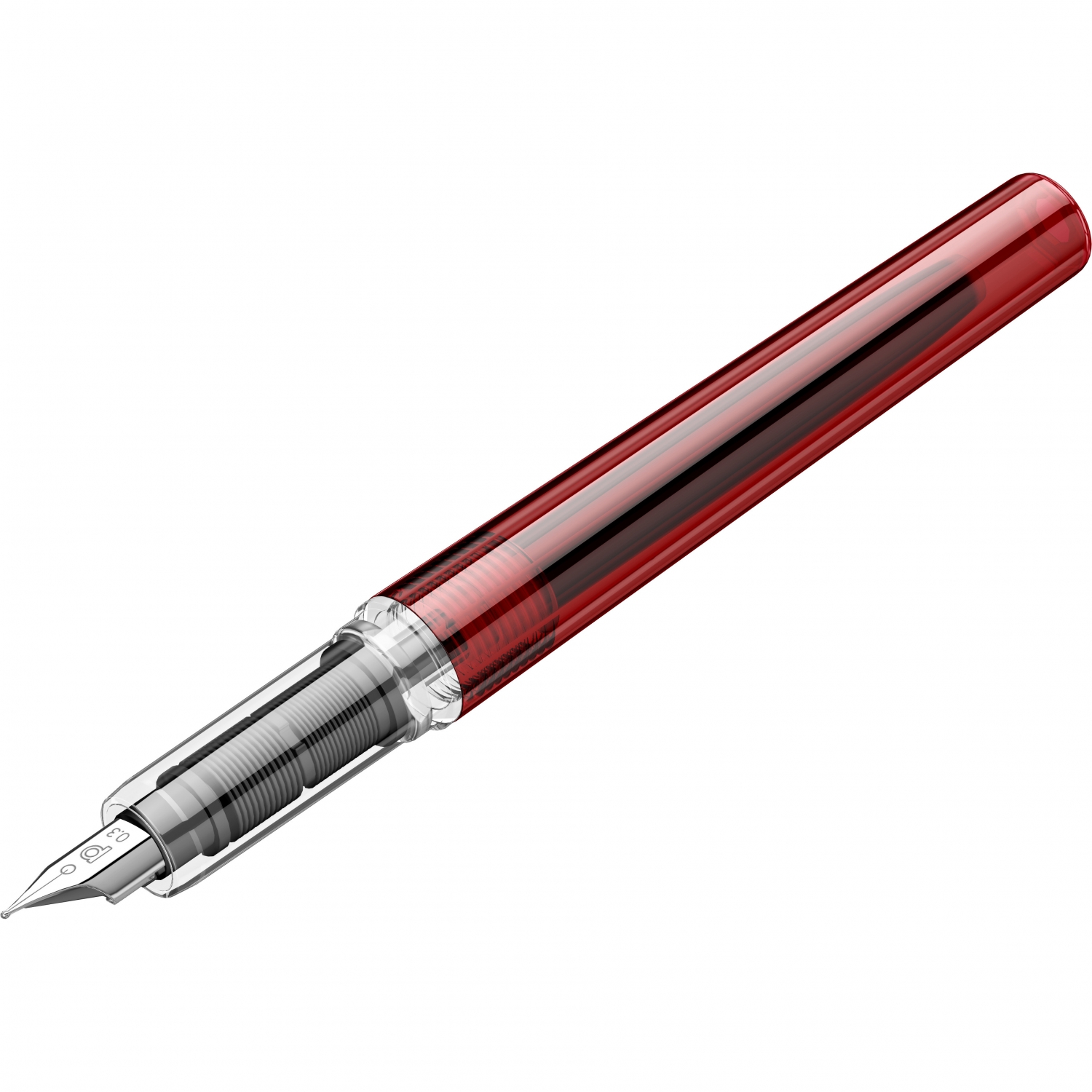 Imagine Produs Stilou Platinum Prefounte Crimson Red 0.3 F Nib