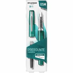 Stilou Platinum Prefounte Dark Emerald 0.5 M Nib