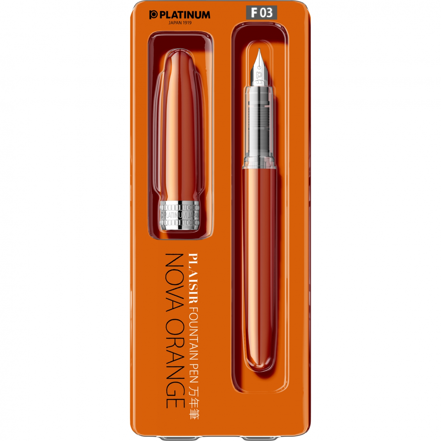 Imagine Produs Stilou Platinum Plaisir Nova Orange 0.3 F Nib