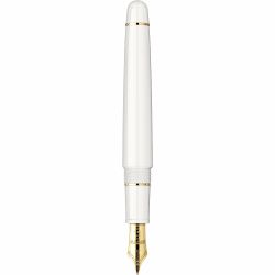 Stilou 14k Nib Platinum 3776 Century Chenonceau White GT 0.5 M Nib