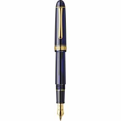 Stilou 14k Nib Platinum 3776 Century Chartres Blue GT 1.0 MU Nib