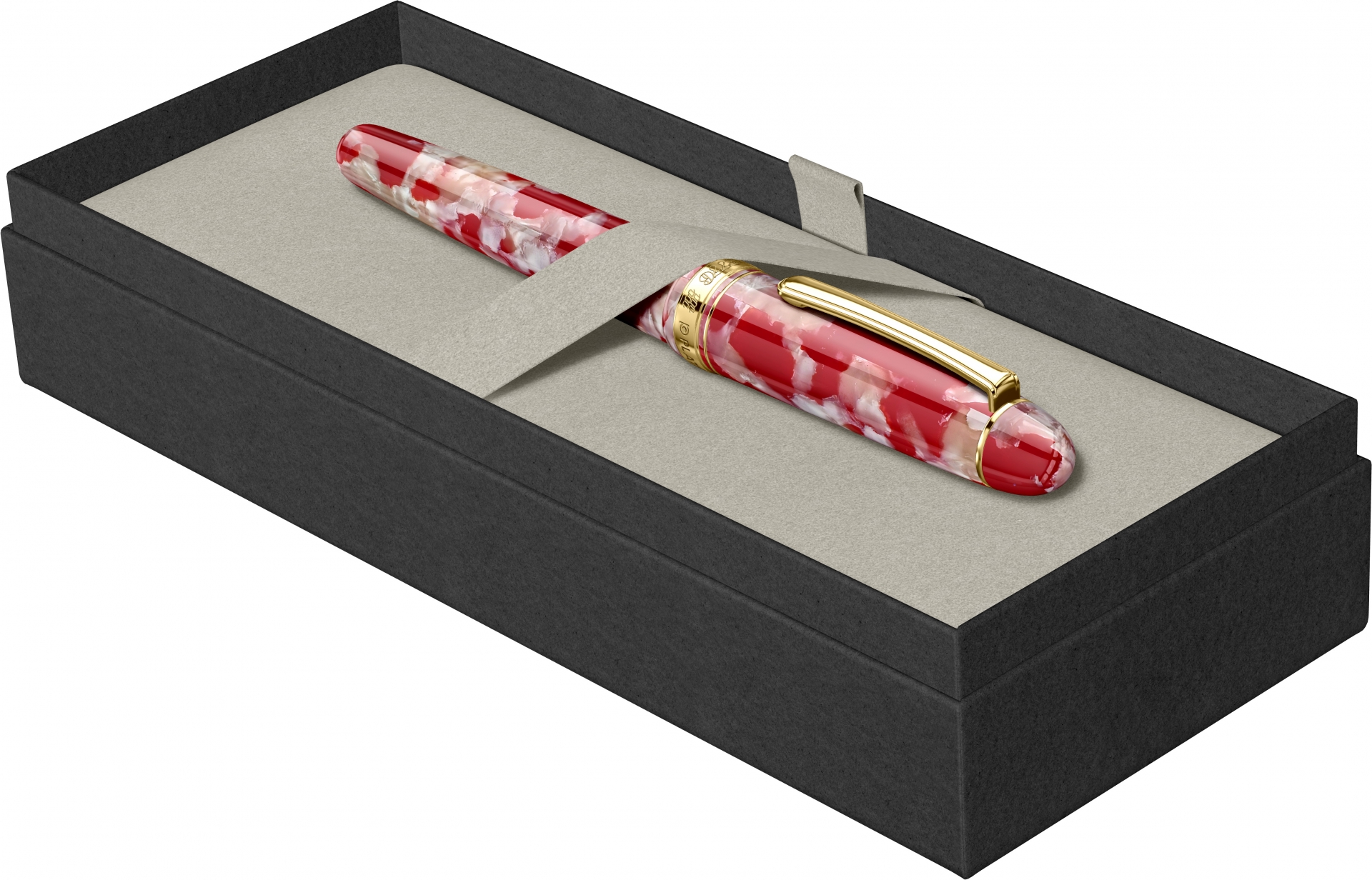 Imagine Produs Stilou 14k Nib Platinum 3776 Century Celluloid Koi GT 0.3 F Nib