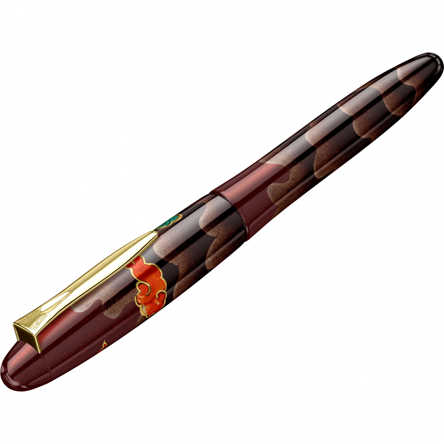 Imagine Produs Stilou 18k Nib Platinum Izumo Yakumonuri Yakumo Byakudan GT 0.5 M Nib