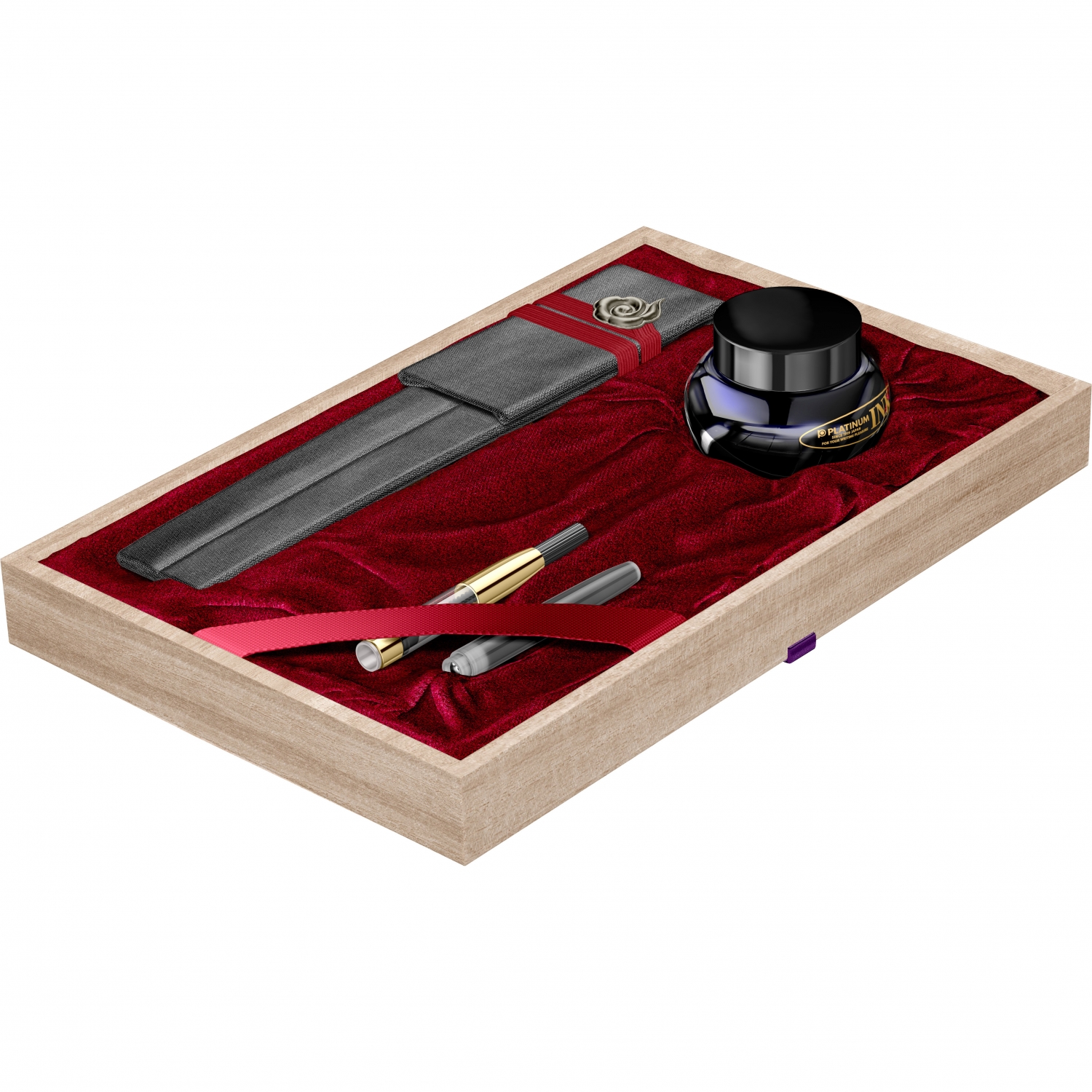 Imagine Produs Stilou 18k Nib Platinum Izumo Aizu Maki-e Aurora GT 0.5 M Nib