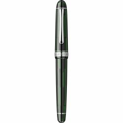 Stilou 14k Nib Platinum 3776 Century Laurel Green RHT 0.5 M Nib